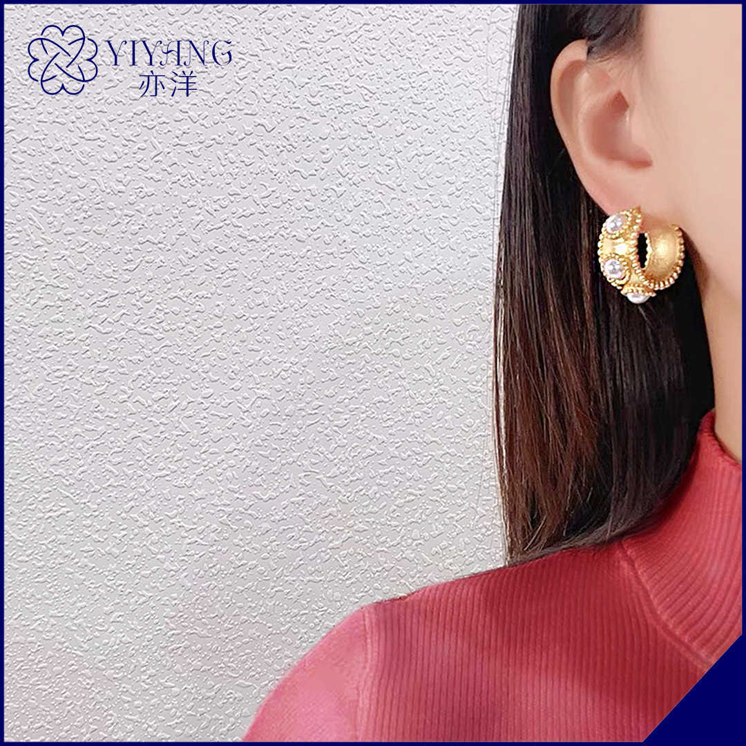 Yiyang Jewelry Autumn New Product Style Pearl Earrings Women's Fashion Commuter Light Earrings Earring
Yiyang Jewelry Autumn New Product Style Pearl Earrings Women's Fashion Commuter Light Earrings Earring
