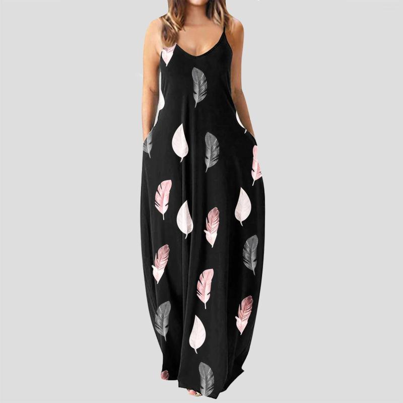 Casual Dresses Womens A Line Women V Neck Loose Sleeveless Print Long Maxi Dress Boho Beach Sundress Sexy Pocket Vestidos, White
Casual Dresses Womens A Line Women V Neck Loose Sleeveless Print Long Maxi Dress Boho Beach Sundress Sexy Pocket Vestidos, White