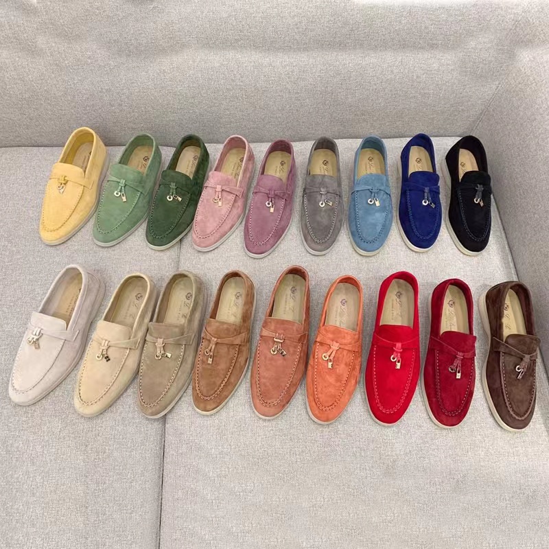 LP designer dress shoes for womens top quality Cashmere Leather man loafers High elastic beef tendon bottom fashion casual Flat Heel Soft sole Women Office Shoe
LP designer dress shoes for womens top quality Cashmere Leather man loafers High elastic beef tendon bottom fashion casual Flat Heel Soft sole Women Office Shoe