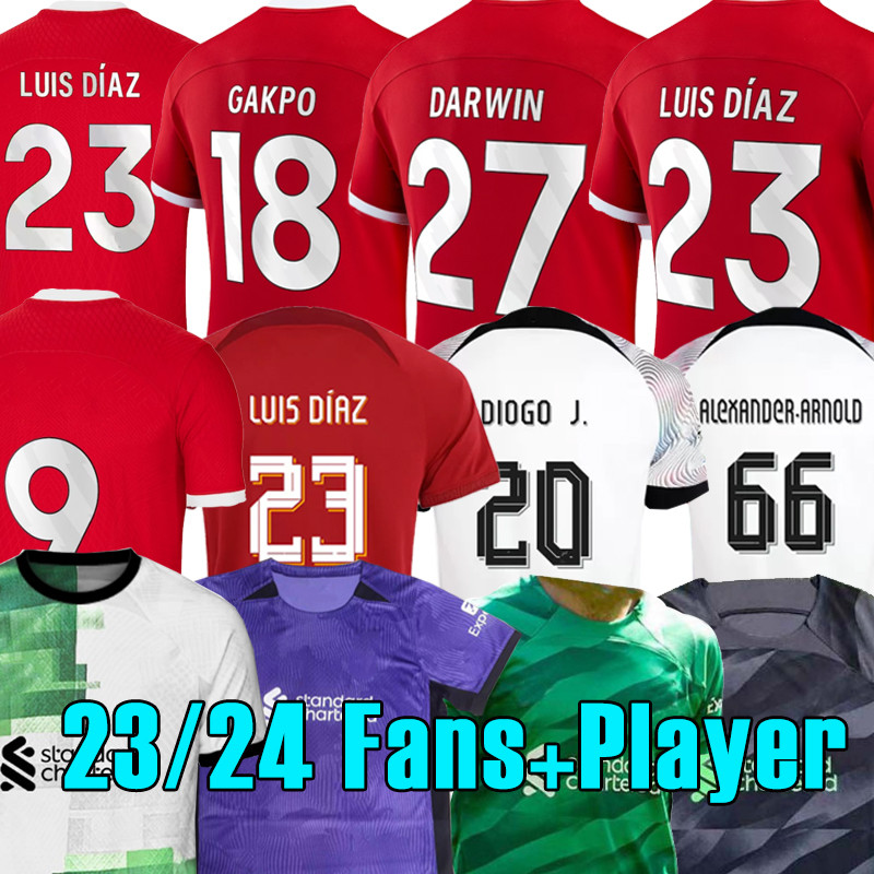 23/24 GAKPO soccer jerseys DARWIN Luis Diaz 2023 2024 Fans Player RAMSEY ALEXANDER ARNOLD #66 DIOGO J. Fabinho Jones A.BECKER #1 ROBERTSON Men kids football shirts, 23 24 special
23/24 GAKPO soccer jerseys DARWIN Luis Diaz 2023 2024 Fans Player RAMSEY ALEXANDER ARNOLD #66 DIOGO J. Fabinho Jones A.BECKER #1 ROBERTSON Men kids football shirts, 23 24 special