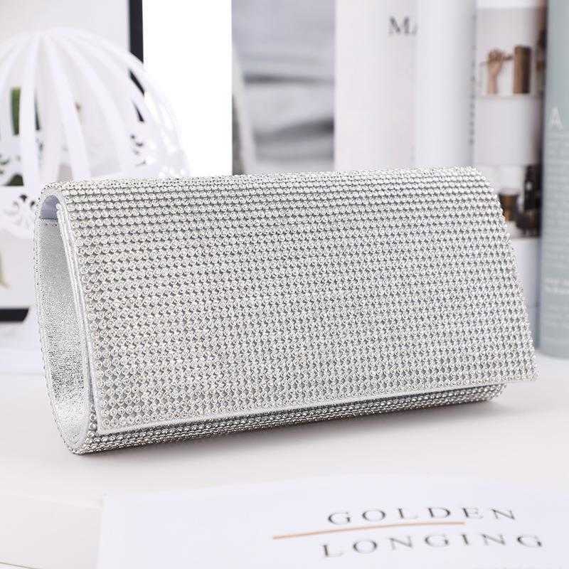 Silver Socialite Dinner Bag Womens Handbag Single Shoulder Banquet Mobile Phone Cosmetics, Half stick drill
Silver Socialite Dinner Bag Womens Handbag Single Shoulder Banquet Mobile Phone Cosmetics, Half stick drill