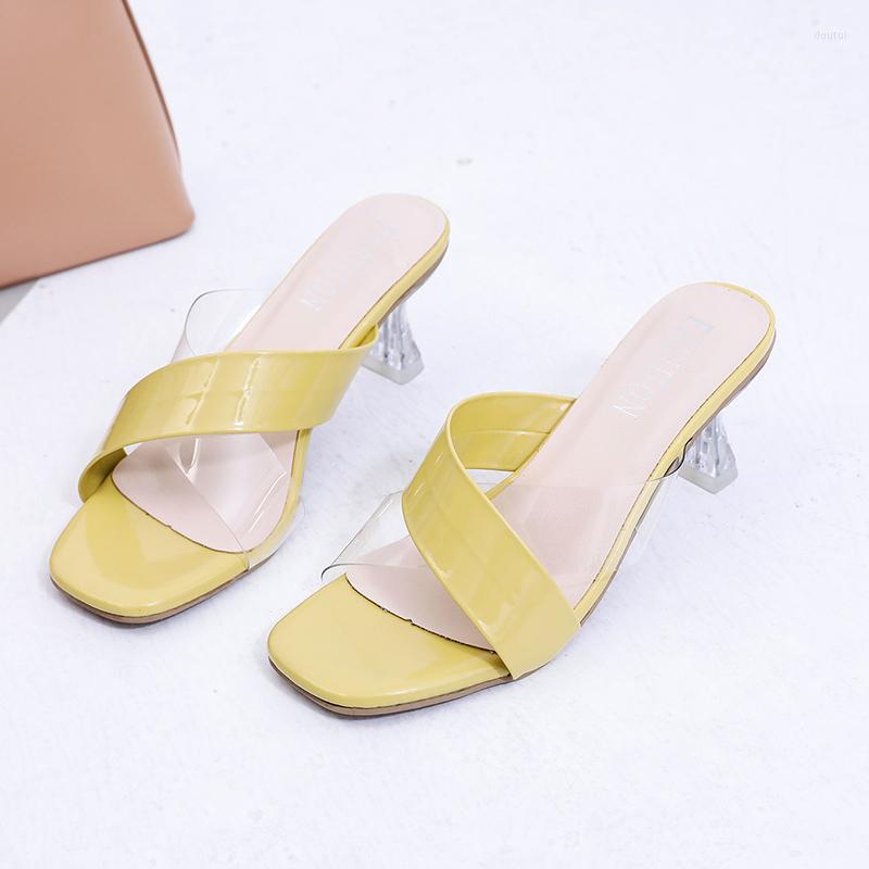 Slippers 2023 Large Size Sandals And With Thick Heels Summer Transparent Casual One Word Ladies Crystal High Women, Beige
Slippers 2023 Large Size Sandals And With Thick Heels Summer Transparent Casual One Word Ladies Crystal High Women, Beige