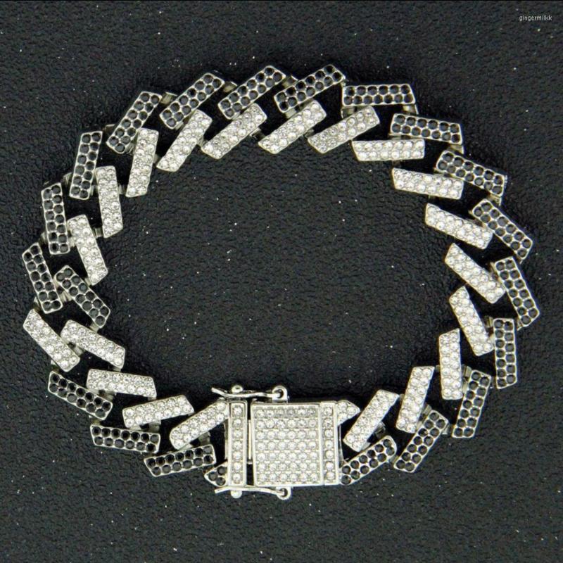 Chains Hip Hop 15mm Cuban Chain Bracelet Full Color Iced Out Paved Rhinestone CZ Bling Rapper Bracelets For Men Boy Jewelry Accessories
Chains Hip Hop 15mm Cuban Chain Bracelet Full Color Iced Out Paved Rhinestone CZ Bling Rapper Bracelets For Men Boy Jewelry Accessories