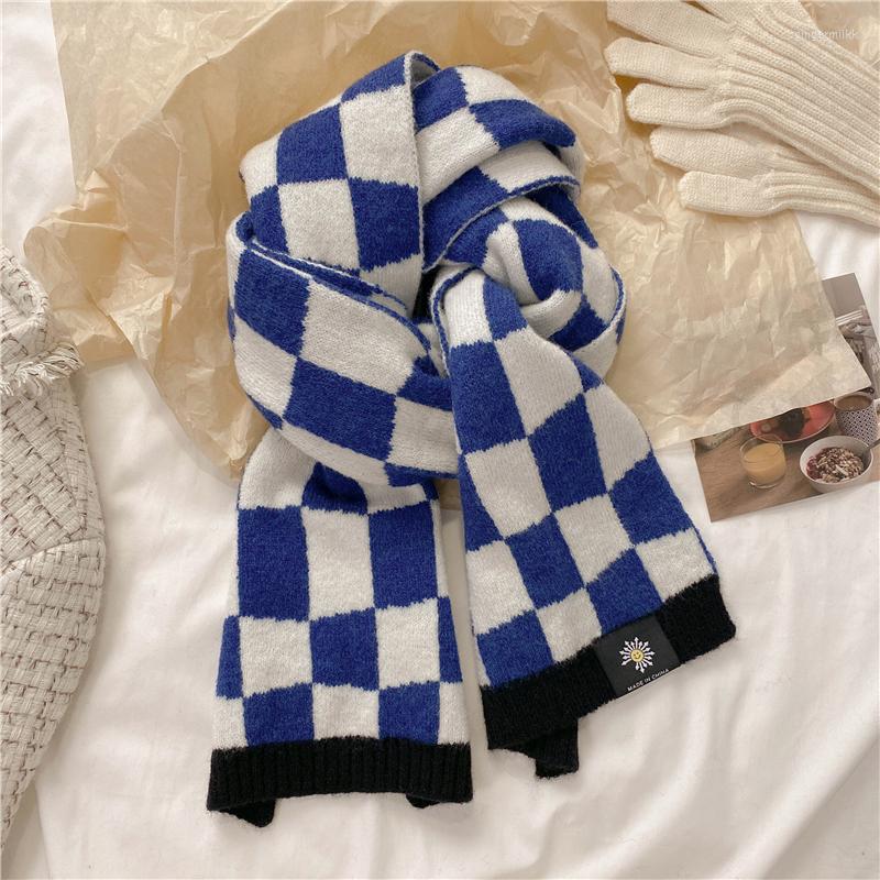 Scarves Casual Plaid Warm Knitted Scarf For Women Fashion Winter Woolen Yarn Neckerchif Bufandas Female Thick Elastic Shawl Wrap Echarpe
Scarves Casual Plaid Warm Knitted Scarf For Women Fashion Winter Woolen Yarn Neckerchif Bufandas Female Thick Elastic Shawl Wrap Echarpe