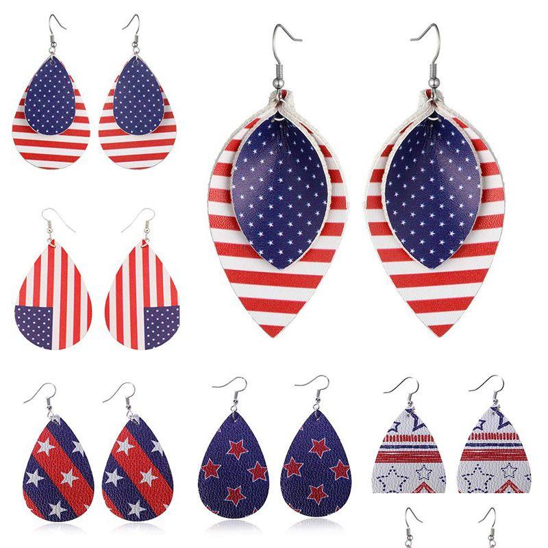 Charm Arrival American Flag Faux Leather Earrings For Women Trendy Jewelry Teardrop Leaf Dangle Independence Day Gifts Drop Delivery Dh4Au
Charm Arrival American Flag Faux Leather Earrings For Women Trendy Jewelry Teardrop Leaf Dangle Independence Day Gifts Drop Delivery Dh4Au