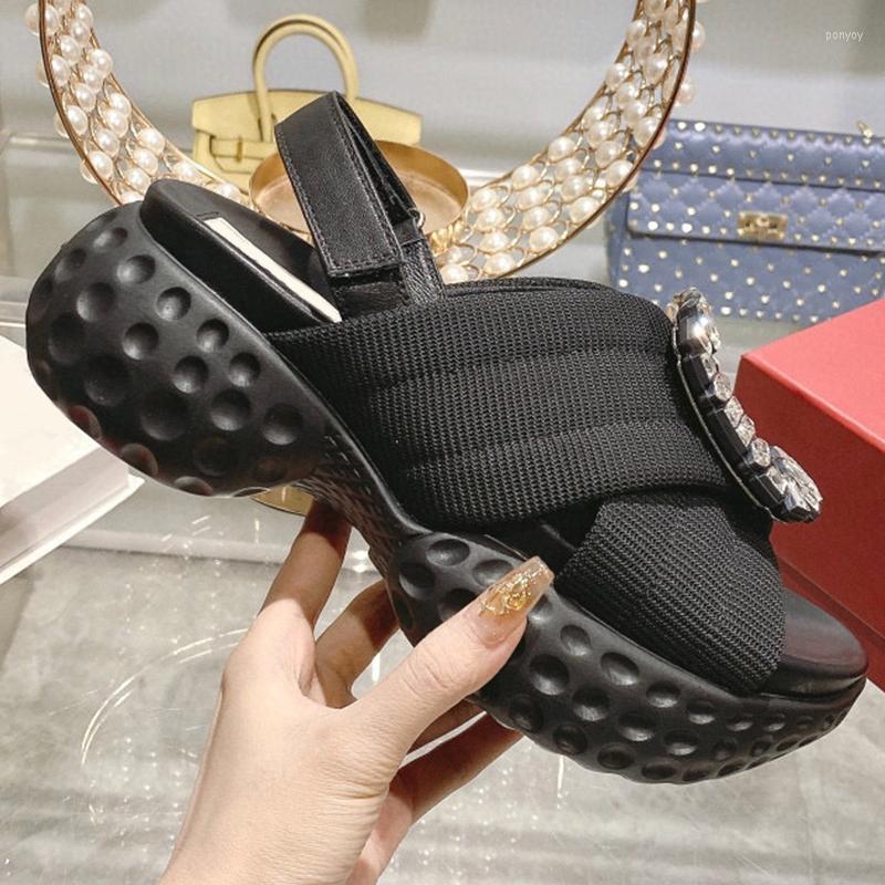 Sandals Summer Women Mesh Crossed Upper Design Platform Square Button Rhinestone Decor Comfortable Versatile Female Shoe, Black
Sandals Summer Women Mesh Crossed Upper Design Platform Square Button Rhinestone Decor Comfortable Versatile Female Shoe, Black