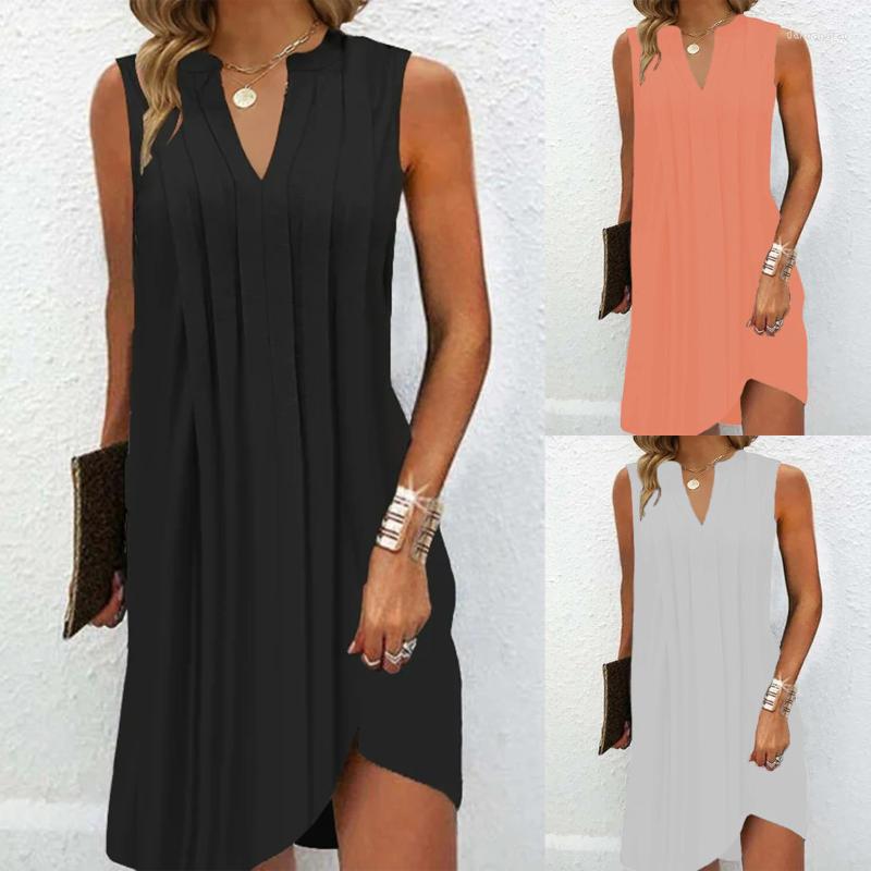 Casual Dresses 2023 Summer Fashion Sexy V-neck European And American Sleeveless Women' Dress Vintage Vestidos De Mujer, White
Casual Dresses 2023 Summer Fashion Sexy V-neck European And American Sleeveless Women' Dress Vintage Vestidos De Mujer, White