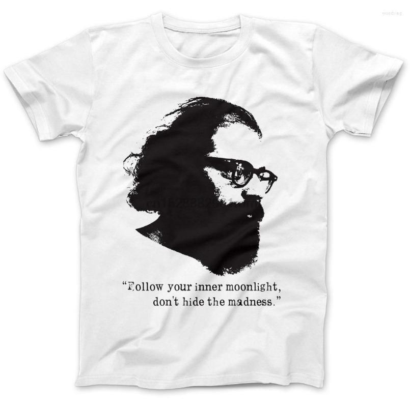 Men's T Shirts Fashion Funny Tops Tees Allen Ginsberg T-Shirt Cotton Poet Flower Power Shirt Slogans Customized For Mens, Gy
Men's T Shirts Fashion Funny Tops Tees Allen Ginsberg T-Shirt Cotton Poet Flower Power Shirt Slogans Customized For Mens, Gy