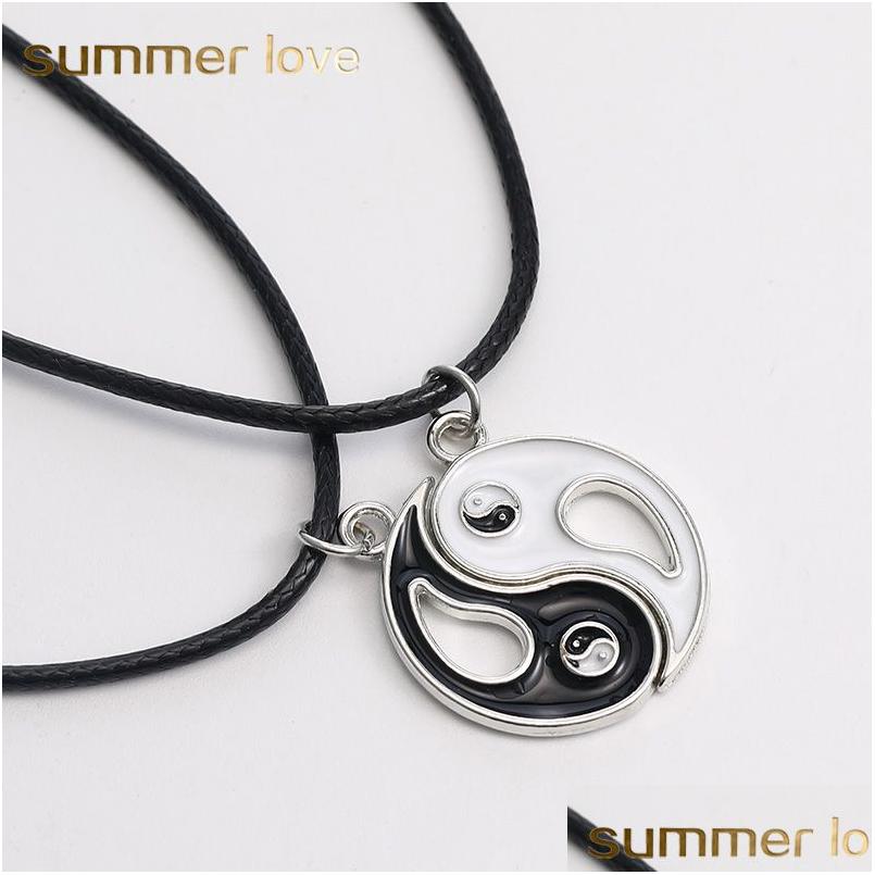 Pendant Necklaces New Black White Couple Pendants Rope Chain For Women Men Splice Gossip Tai Chi Yin Yang Christmas Valentine Gift D Dhj78
Pendant Necklaces New Black White Couple Pendants Rope Chain For Women Men Splice Gossip Tai Chi Yin Yang Christmas Valentine Gift D Dhj78