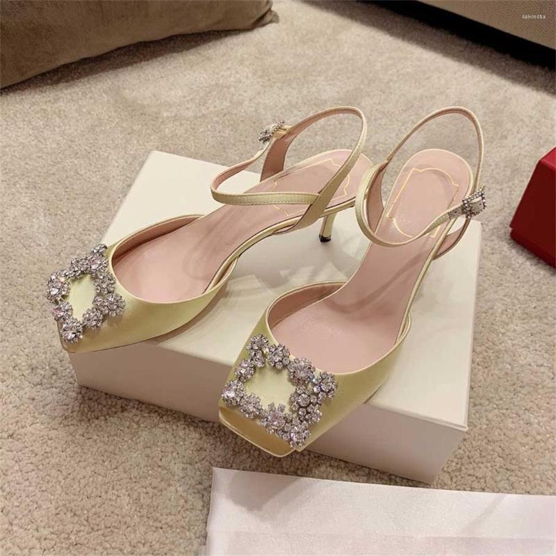 Sandals 2023 Summer Fashion Square Toe Crystal Decor Women Shoes Sexy High Heels Genuine Leather Sapato Feminino Size 34-40, Picture shown
Sandals 2023 Summer Fashion Square Toe Crystal Decor Women Shoes Sexy High Heels Genuine Leather Sapato Feminino Size 34-40, Picture shown