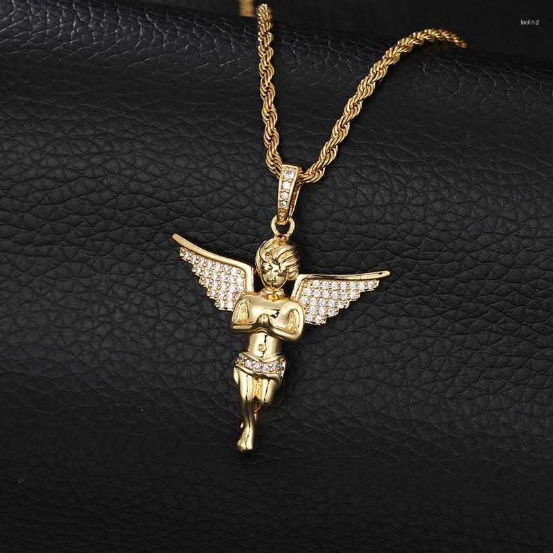 Pendant Necklaces Hip Hop CZ Stone Paved Bling Iced Out Angel Pendants Necklace For Men Women Unisex Rapper Jewelry Gold Silver Color Gift
Pendant Necklaces Hip Hop CZ Stone Paved Bling Iced Out Angel Pendants Necklace For Men Women Unisex Rapper Jewelry Gold Silver Color Gift