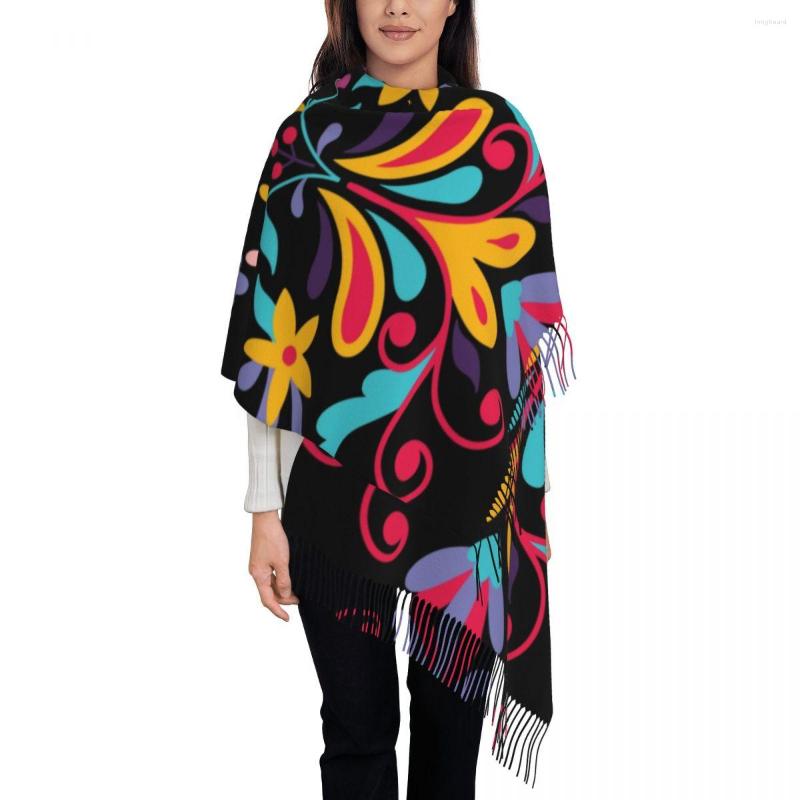 Scarves Folk Mexican Otomi Flowers Scarf Wrap Women Long Winter Fall Warm Tassel Shawl Unisex Embroidery Textile Traditional
Scarves Folk Mexican Otomi Flowers Scarf Wrap Women Long Winter Fall Warm Tassel Shawl Unisex Embroidery Textile Traditional