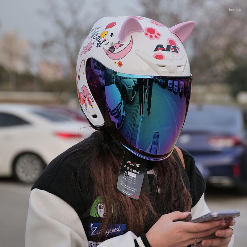 Motorcycle Helmets Helmet Electric Vehicle Women's Open Face Men's Racing Four Seasons Universal, 11 
Motorcycle Helmets Helmet Electric Vehicle Women's Open Face Men's Racing Four Seasons Universal, 11