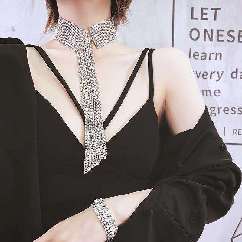 Pendant Necklaces Fashion Jewelry Long Tassel Necklace Women's Crystal Wedding Party Gift
Pendant Necklaces Fashion Jewelry Long Tassel Necklace Women's Crystal Wedding Party Gift