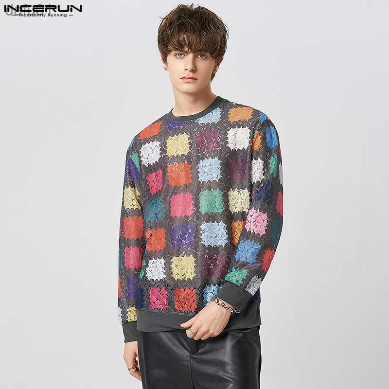 Men's T-Shirts INCERUN Tops 2023 American Style New Mens Casual Multicolor Plaid Camiseta Fashion Well Fitting Male Long-sleeved T-shirts S- L230520, Pink
Men's T-Shirts INCERUN Tops 2023 American Style New Mens Casual Multicolor Plaid Camiseta Fashion Well Fitting Male Long-sleeved T-shirts S- L230520, Pink