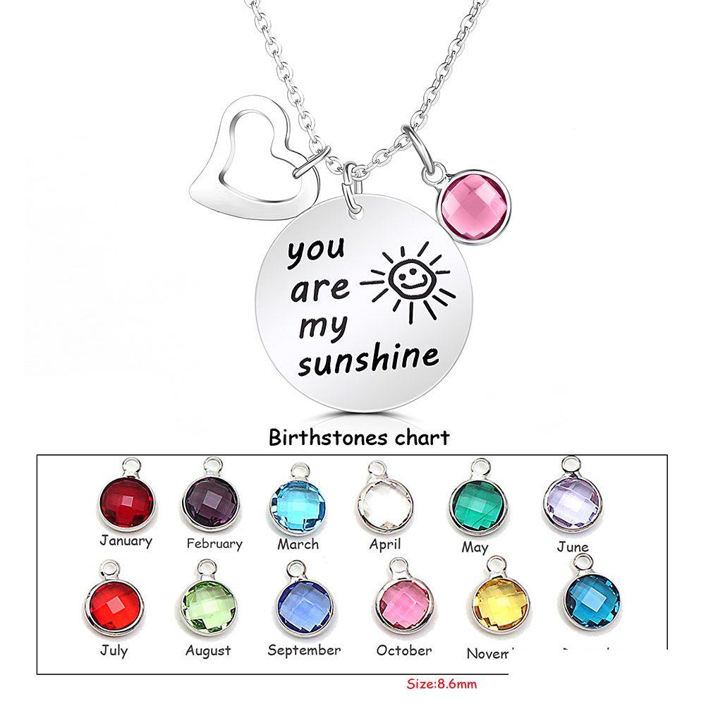 Pendant Necklaces High Quality Engraved Letters Necklace You Are My Sunshine Birthstone Pearl Charms Pendants Heart For Women Diy Je Dhaqc
Pendant Necklaces High Quality Engraved Letters Necklace You Are My Sunshine Birthstone Pearl Charms Pendants Heart For Women Diy Je Dhaqc
