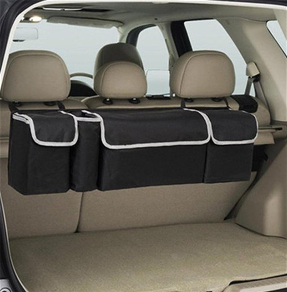 Car Trunk Organizer Backseat Storage Bag High Capacity Multiuse Oxford Cloth Car Seat Back Organizers Interior Accessories QC4728