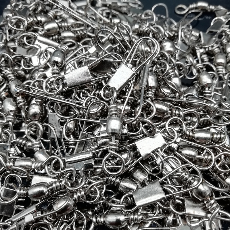 Fishing Hooks Wholesale Bulk Fishing pin Connector Link Solid Tackle Rolling Swivel Fishing Lure Accessories hooked Snaps Pin Fishhook Pesca 230525