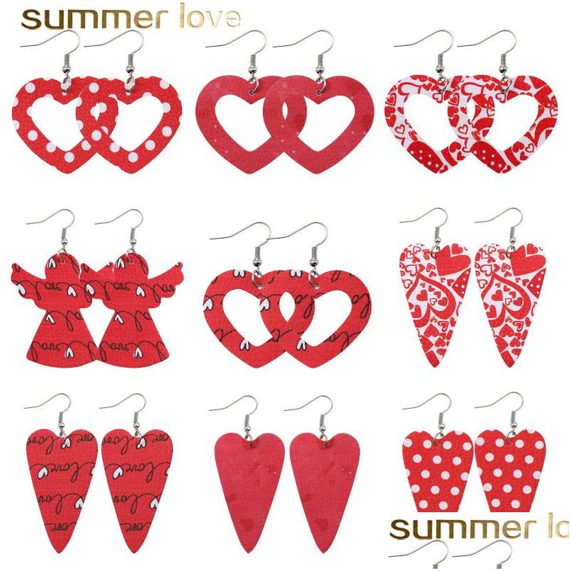 Charm Red Heart Hollow Design Drop Earrings Faux Leather Angel Print Double Side Light Weight Dangle Earring Geometric Statement Jew Dhetv
Charm Red Heart Hollow Design Drop Earrings Faux Leather Angel Print Double Side Light Weight Dangle Earring Geometric Statement Jew Dhetv