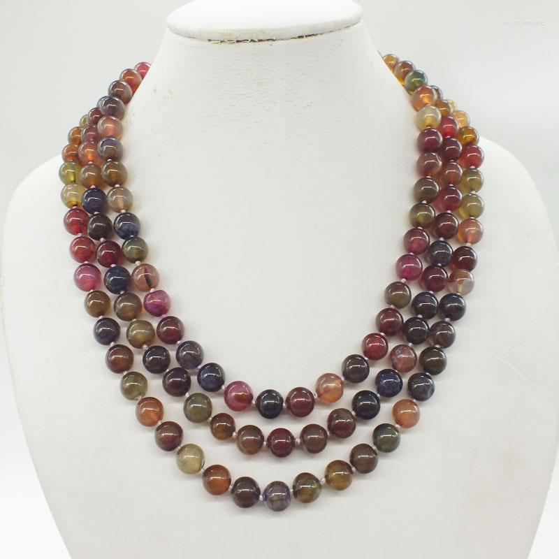 Pendant Necklaces 3-layer 10MM Natural Brazilian Semi-precious Stone Necklace. Classic Bridal Wedding Necklace Jewelry
Pendant Necklaces 3-layer 10MM Natural Brazilian Semi-precious Stone Necklace. Classic Bridal Wedding Necklace Jewelry