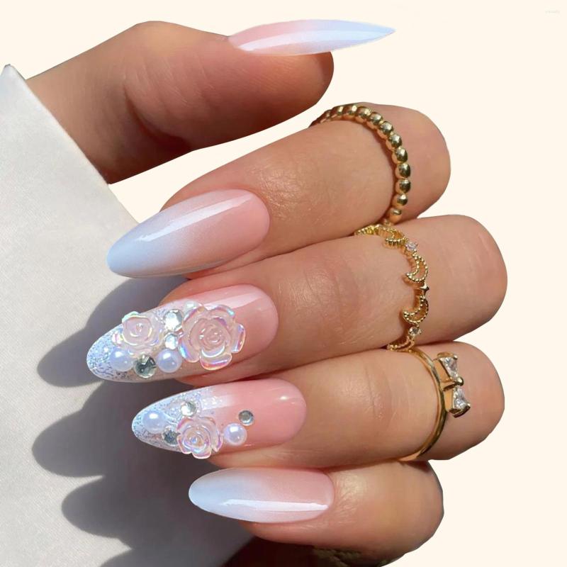 False Nails 24p Rose Flower Nail Pink Aurora Flash Press On Wearable With Jelly Glues Finger Self Adhesive Fake, 01
False Nails 24p Rose Flower Nail Pink Aurora Flash Press On Wearable With Jelly Glues Finger Self Adhesive Fake, 01
