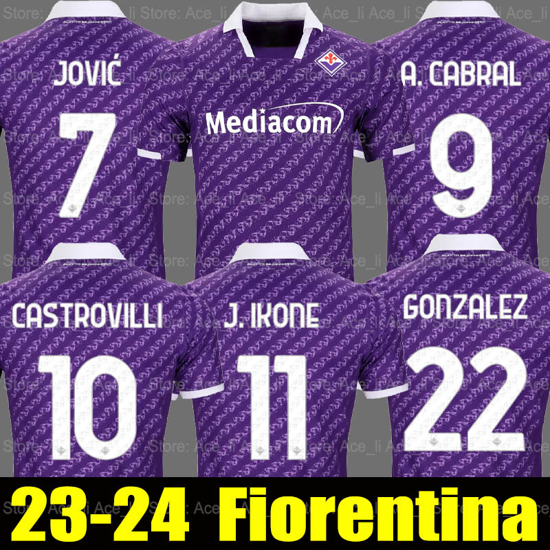 23 24 JOVIC FIORENTINA soccer jerseys CASTROVILLI RIBERY CALLEJON PRINCE GONZALEZ Fiorentina 2023 2024 Football Shirts VLAHOVIC, 22-23 away
23 24 JOVIC FIORENTINA soccer jerseys CASTROVILLI RIBERY CALLEJON PRINCE GONZALEZ Fiorentina 2023 2024 Football Shirts VLAHOVIC, 22-23 away