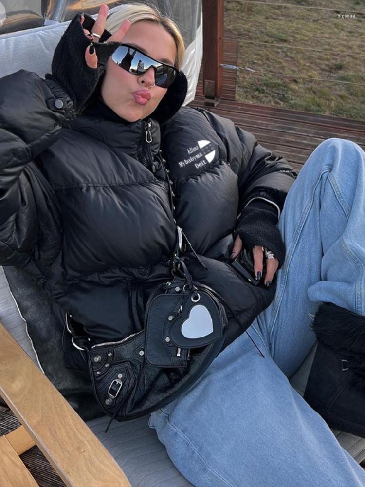 Women' Jackets Winter Casual Embroidered Zip Up Black Short Coat Women 2023 Streetwear Fashion Warm Long Sleeve Puff Jacket Outwear Y2K
Women' Jackets Winter Casual Embroidered Zip Up Black Short Coat Women 2023 Streetwear Fashion Warm Long Sleeve Puff Jacket Outwear Y2K