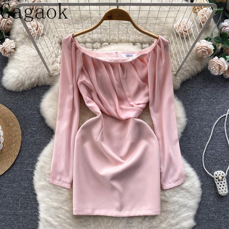 Casual Dresses Gagaok Women Spring Autumn Slash Neck Style Celebrity Evening Dress Pleated Chic Slim Irregular Bodycon Vestidos, Pink
Casual Dresses Gagaok Women Spring Autumn Slash Neck Style Celebrity Evening Dress Pleated Chic Slim Irregular Bodycon Vestidos, Pink