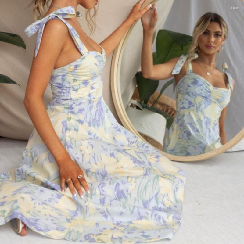 Casual Dresses Women Midi Dress Low-cut Soft Dress-up High Waist Party Summer Garment, Blue
Casual Dresses Women Midi Dress Low-cut Soft Dress-up High Waist Party Summer Garment, Blue