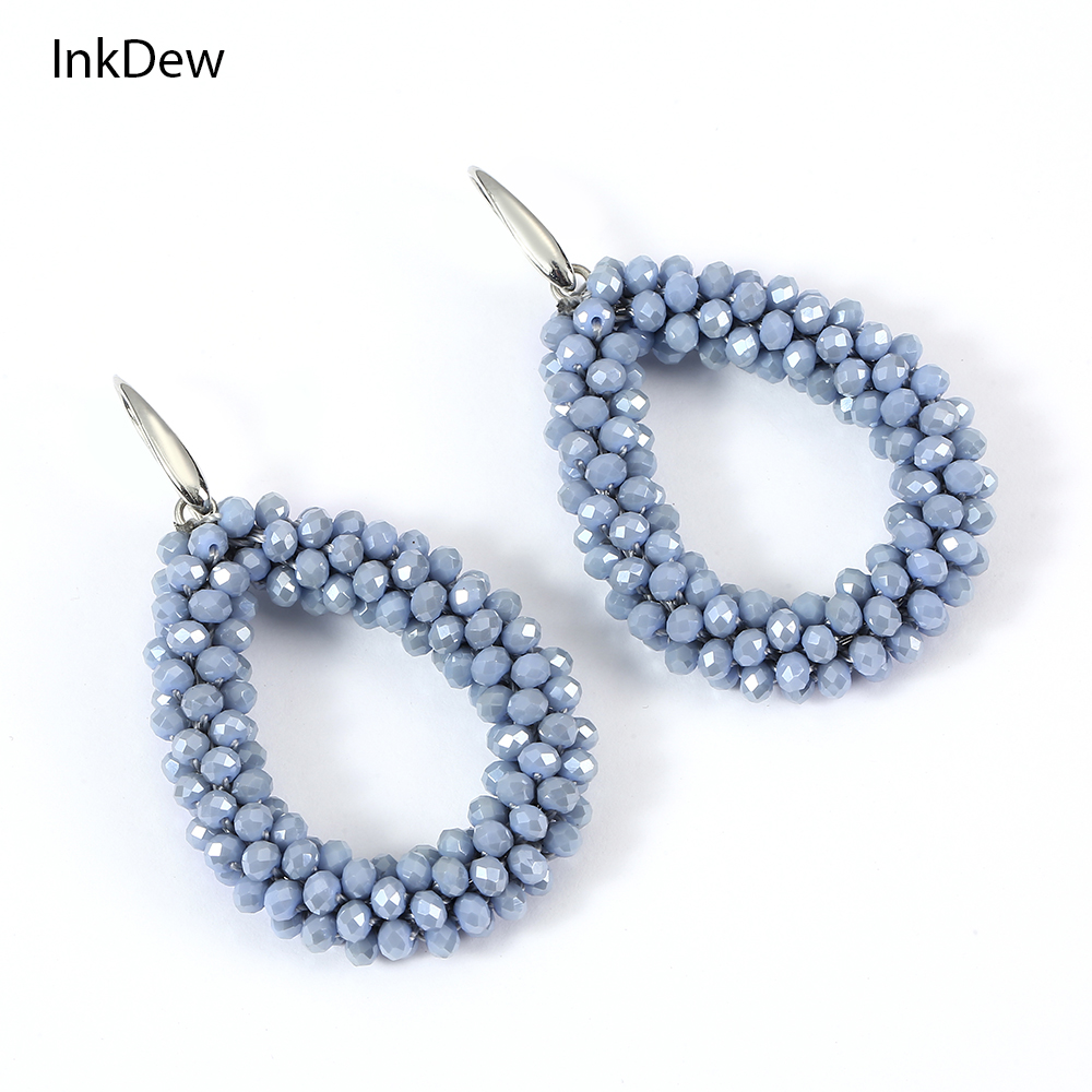 INKDEW New Fashion Drop Earrings for Women Faceted Beads Handmade Crystal Big Long Earrings Jewelry Vintage
INKDEW New Fashion Drop Earrings for Women Faceted Beads Handmade Crystal Big Long Earrings Jewelry Vintage
