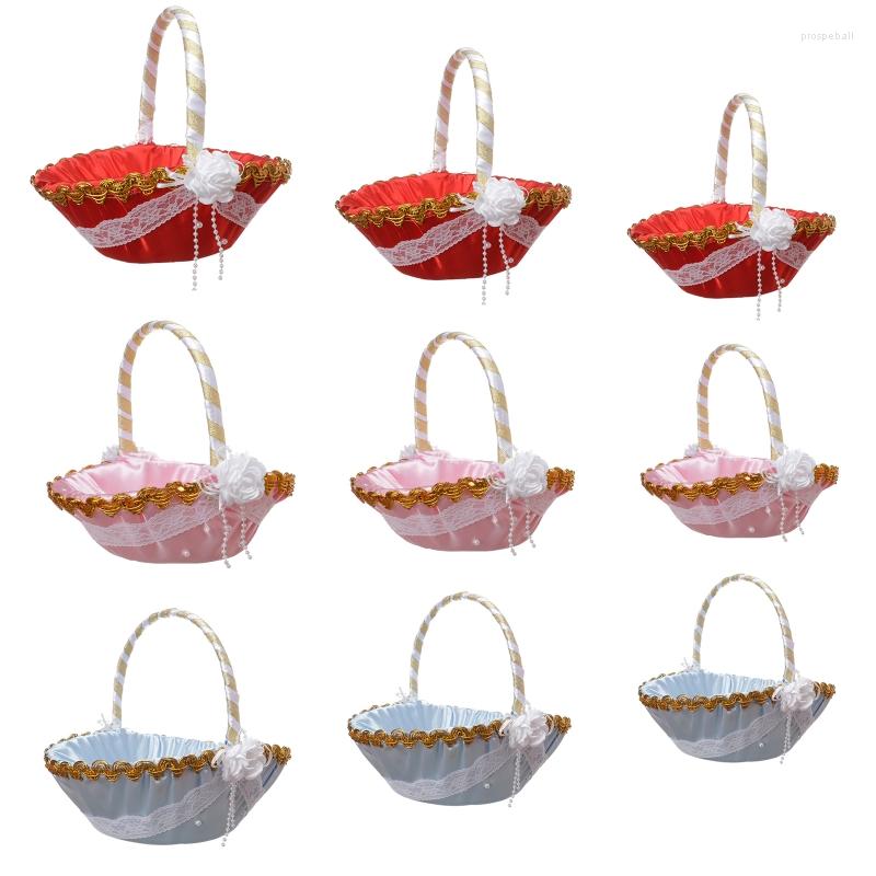 Jewelry Pouches Flower Basket For Wedding Ceremony Lace & Decor Satin Candy Bag 3 Colors
Jewelry Pouches Flower Basket For Wedding Ceremony Lace & Decor Satin Candy Bag 3 Colors