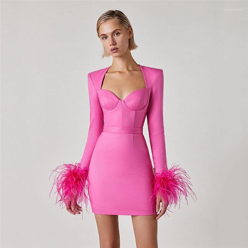 Casual Dresses Winter Long Sleeve Women Dress Black Strapless Bodycon Mini Bandage Outfits Sexy Celebrity Evening Party Vestidos
Casual Dresses Winter Long Sleeve Women Dress Black Strapless Bodycon Mini Bandage Outfits Sexy Celebrity Evening Party Vestidos