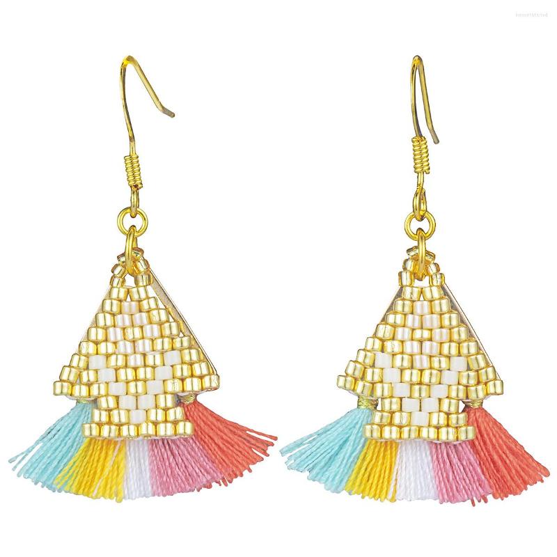 Dangle Earrings Bohemian Tassel Crystal Seed Beads Drop Earring Hook Handmade Jewelry For Women Lightweight
Dangle Earrings Bohemian Tassel Crystal Seed Beads Drop Earring Hook Handmade Jewelry For Women Lightweight