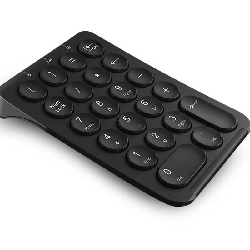 Keyboards BOW Wireless Number Pad Bluetooth Numeric Keypad Round Keycaps Numpad 22 Keys Rechargeable Number Keyboard For Laptop PC G230525