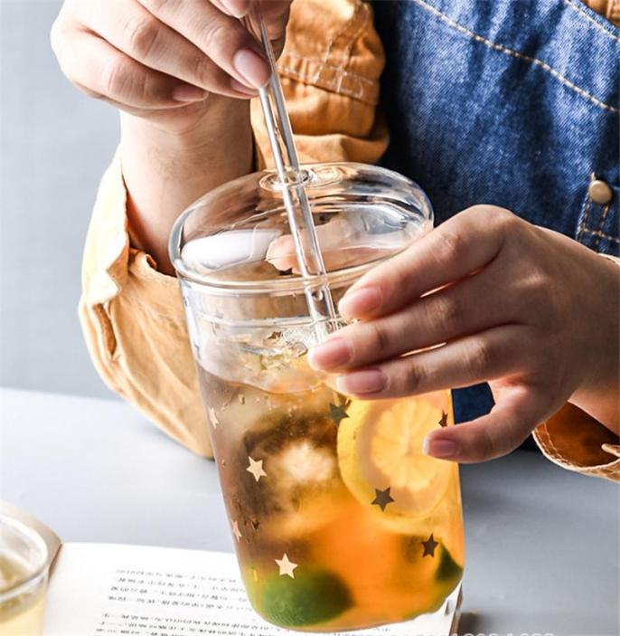 Wine Glasses 450Ml Clear Glass Cup With Lid And Straw Heat Resistant Tumbler For Coffee Milk Cold Drink Water Bottle Drinkware1866300
Wine Glasses 450Ml Clear Glass Cup With Lid And Straw Heat Resistant Tumbler For Coffee Milk Cold Drink Water Bottle Drinkware1866300