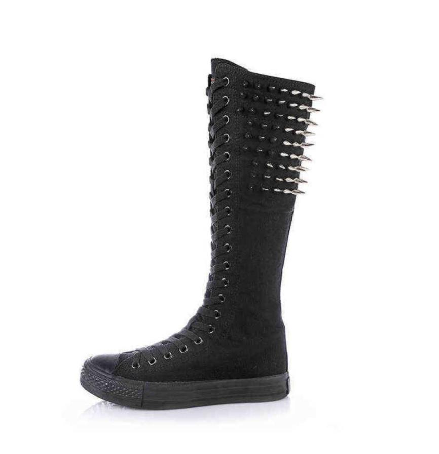 Boots Autumn New Punk Rivet Shoes Versatile Dance Lace Up Side Zipper Super High Top Boots Women039s Trend5471581, Beige
Boots Autumn New Punk Rivet Shoes Versatile Dance Lace Up Side Zipper Super High Top Boots Women039s Trend5471581, Beige