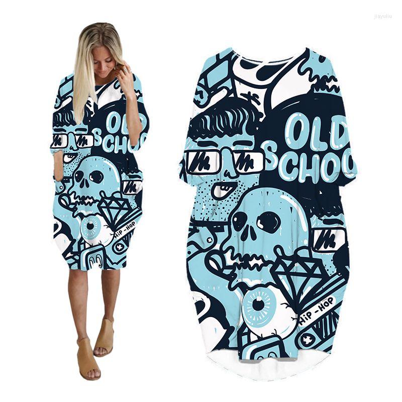 Casual Dresses Women Skull Graffiti Print Plus Size Long Sleeve Fashion Woman Clothes Streetwear Ladies Clothing Female Dress, As shown 14
Casual Dresses Women Skull Graffiti Print Plus Size Long Sleeve Fashion Woman Clothes Streetwear Ladies Clothing Female Dress, As shown 14