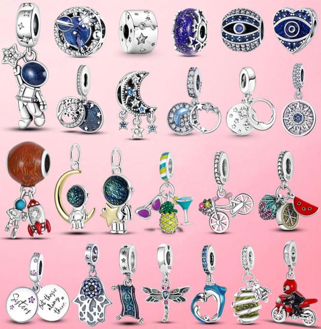 925 Sterling Silver Astronaut Moon Star Charms Fruit Pineapple Pendant Lucky Eyes Bead Fit Pandora Bracelet For Jewelry DIY9827665
925 Sterling Silver Astronaut Moon Star Charms Fruit Pineapple Pendant Lucky Eyes Bead Fit Pandora Bracelet For Jewelry DIY9827665