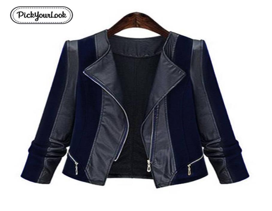 Pickyourlook Pu Leather Women Coat Jacket Plus Size Patchwork Motorcycle Overcoat For Female Fashion Zipper Large Lady Outerwear Y3837490, Ivory
Pickyourlook Pu Leather Women Coat Jacket Plus Size Patchwork Motorcycle Overcoat For Female Fashion Zipper Large Lady Outerwear Y3837490, Ivory