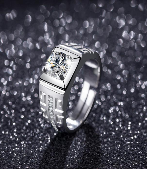 2021 Men039s Pure Gold Platinum Diamond Solitaire Ring Opening Adjustable Full Cubic Zirconia Wedding Couple Gift for men lover2529340
2021 Men039s Pure Gold Platinum Diamond Solitaire Ring Opening Adjustable Full Cubic Zirconia Wedding Couple Gift for men lover2529340