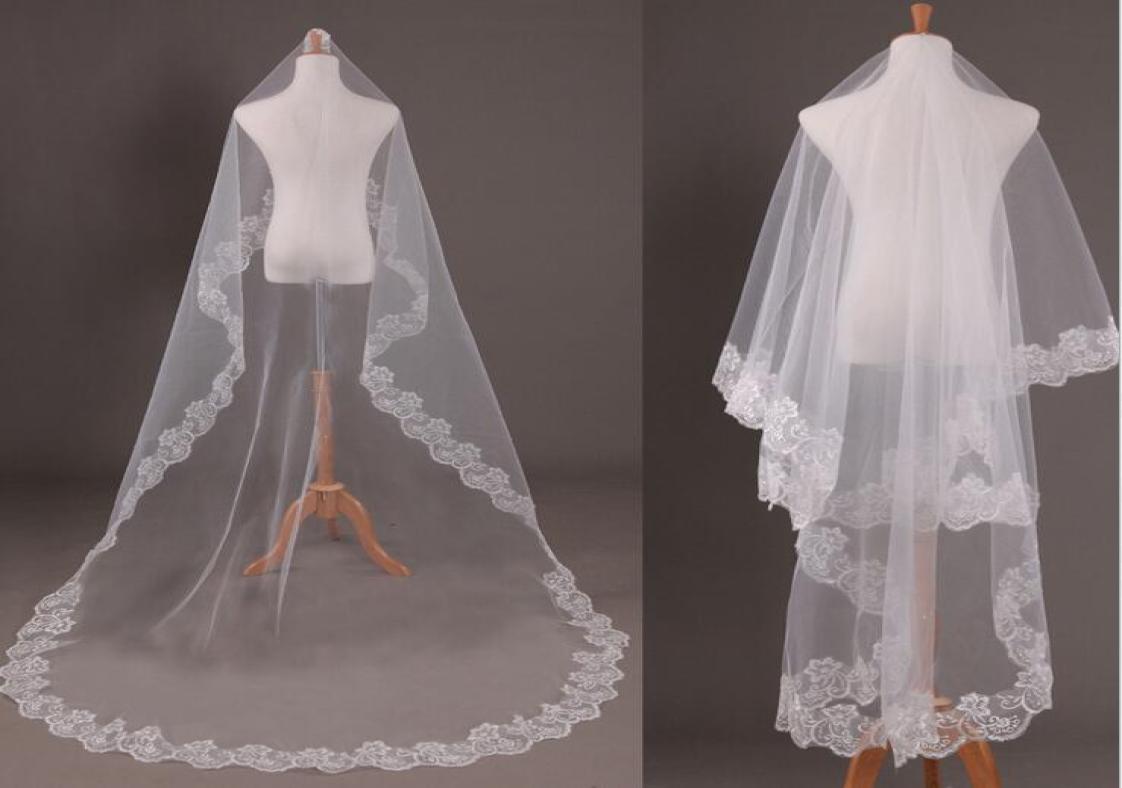 New Elegant 1 Layer White Wedding Bridal Veils Lace Edge Wedding Accessories 15235 Meters Length Wedding Veils5498662, Ivory
New Elegant 1 Layer White Wedding Bridal Veils Lace Edge Wedding Accessories 15235 Meters Length Wedding Veils5498662, Ivory