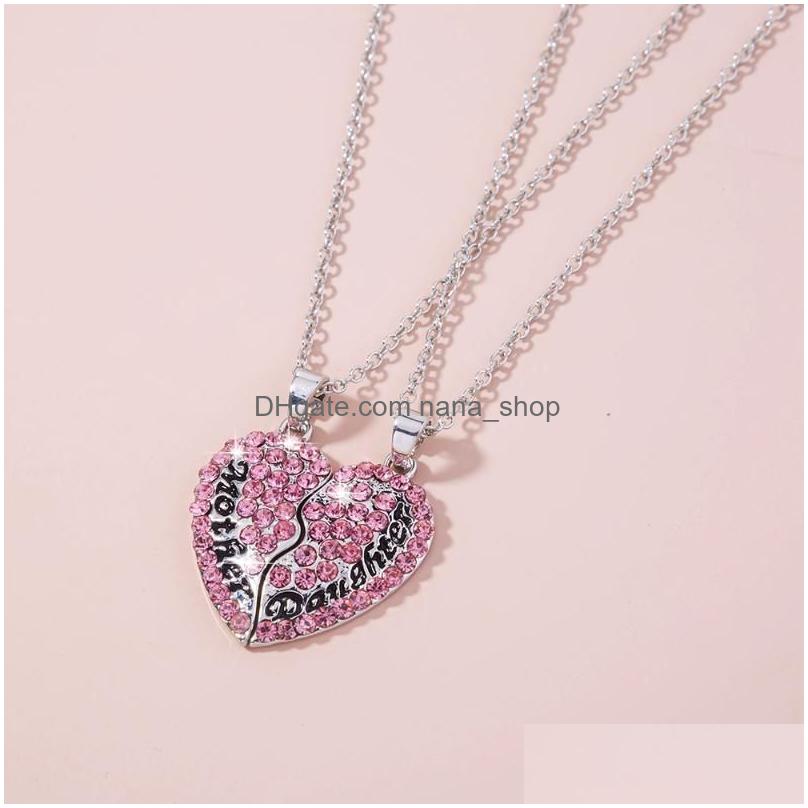 Pendant Necklaces 2Pc Fashion Broken Heart Women Men Hip Hop Jewelry Siercolor Copper Chain Pink Rhinestone Statement Necklace Drop Dhck1
Pendant Necklaces 2Pc Fashion Broken Heart Women Men Hip Hop Jewelry Siercolor Copper Chain Pink Rhinestone Statement Necklace Drop Dhck1