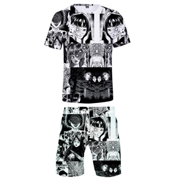 Japan Horror Comic Junji Ito 3D Print Summer Short Sleeve Tshirt and Beach Shorts Two Piece Set Casual Sportswear Streetwear4482849, Gold
Japan Horror Comic Junji Ito 3D Print Summer Short Sleeve Tshirt and Beach Shorts Two Piece Set Casual Sportswear Streetwear4482849, Gold