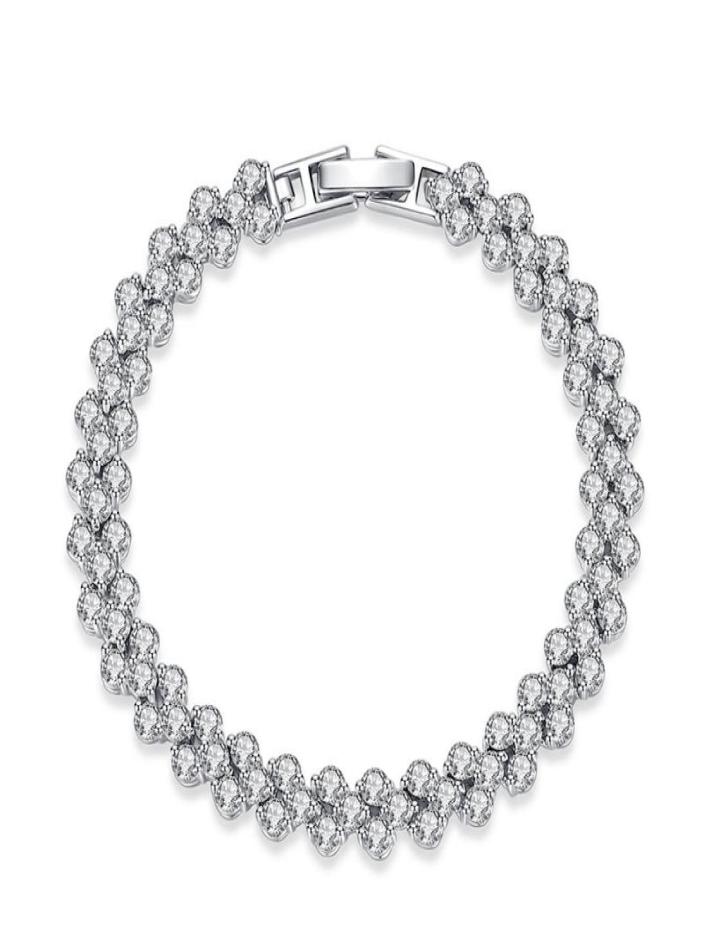 Luxury 3A Austria Nail Bracelet Shining Crystal Diamond Tennis Genuine 925 Sterling Silver Charm Zircon Roman Link Love Heart Desi6678152
Luxury 3A Austria Nail Bracelet Shining Crystal Diamond Tennis Genuine 925 Sterling Silver Charm Zircon Roman Link Love Heart Desi6678152