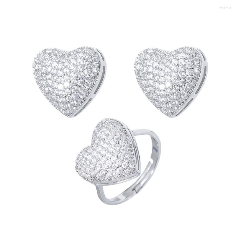 Necklace Earrings Set Bettyue Shiny High Quality Zirconia Decoration Noble White Gold Color Jewelry Cute Heart Shape Ornament Female Fancy, Picture shown
Necklace Earrings Set Bettyue Shiny High Quality Zirconia Decoration Noble White Gold Color Jewelry Cute Heart Shape Ornament Female Fancy, Picture shown