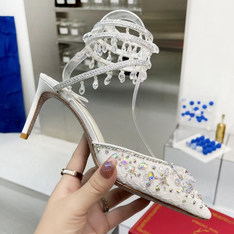 High-heeled sandals, Strass shoes and ankles wrapped in Gao Xi wedding crystal pointed luxury designer fashion 7.5cm RC Cleo Rene Caovilla with box ball women's dress, As pic
High-heeled sandals, Strass shoes and ankles wrapped in Gao Xi wedding crystal pointed luxury designer fashion 7.5cm RC Cleo Rene Caovilla with box ball women's dress, As pic