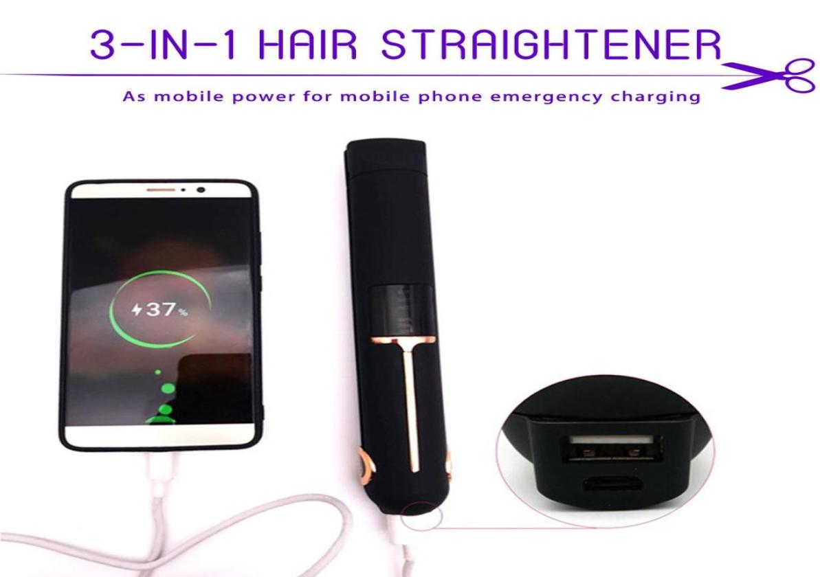 3IN1 Cordless Hair Straightener USB Recharging Curler Fast Heating 3D Floating Board LED Display Hair Flat Iron Power Bank9386343
3IN1 Cordless Hair Straightener USB Recharging Curler Fast Heating 3D Floating Board LED Display Hair Flat Iron Power Bank9386343