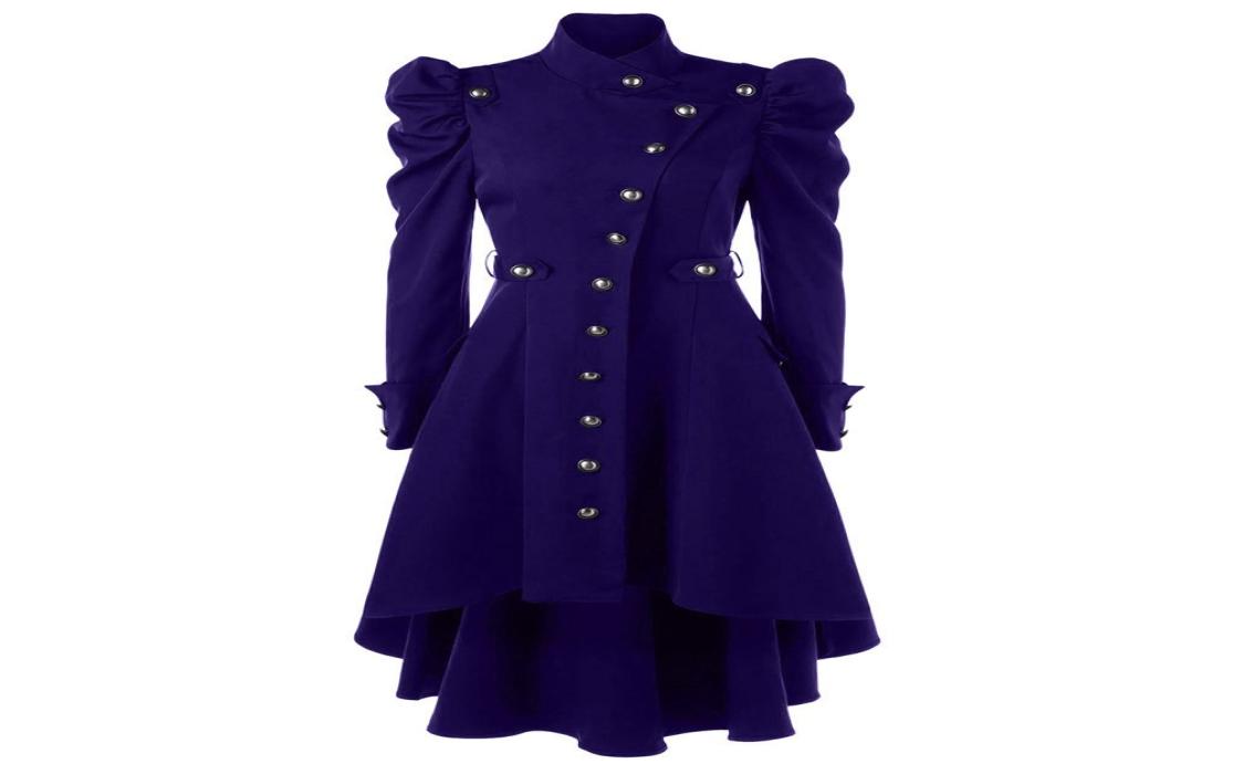 Vintage Steampunk Gothic Overcoat Winter Ladies Retro Jacket Autumn Women Wool Coat Long Sleeve 2011047035956, Purple
Vintage Steampunk Gothic Overcoat Winter Ladies Retro Jacket Autumn Women Wool Coat Long Sleeve 2011047035956, Purple