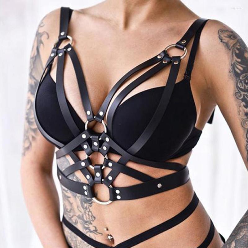 Garters Sell Women's Leather Harness Strap Belts Sexy Lady Body Bondage Lingerie Sculpting Goth Harajuku Suspenders, Style1
Garters Sell Women's Leather Harness Strap Belts Sexy Lady Body Bondage Lingerie Sculpting Goth Harajuku Suspenders, Style1