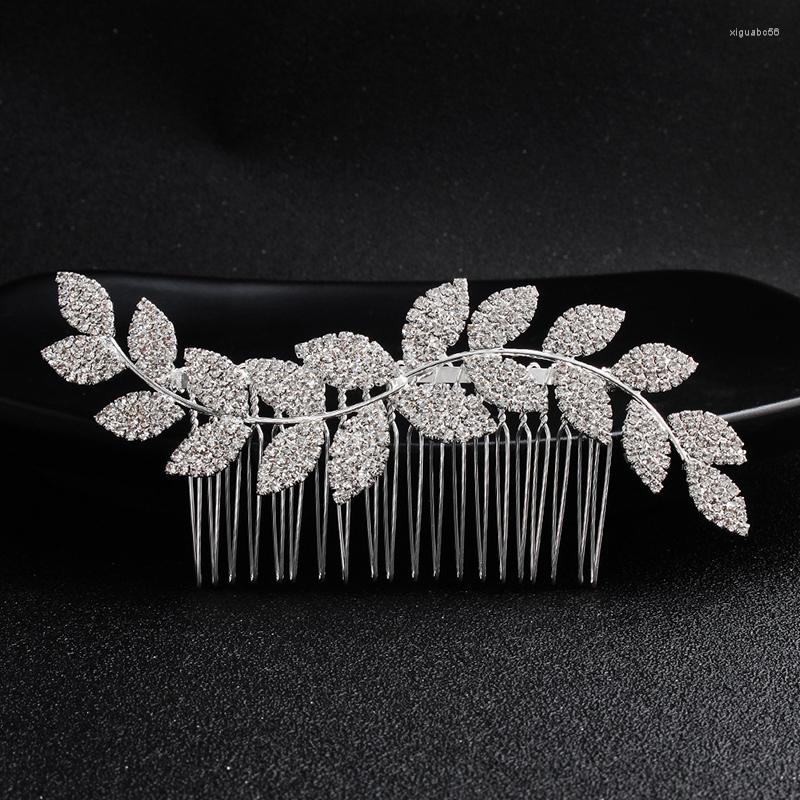 Headpieces Simple Bridal Hair Comb Wavy Rhinestone Alloy Leaf Multi-tooth Pin Banquet Accessories
Headpieces Simple Bridal Hair Comb Wavy Rhinestone Alloy Leaf Multi-tooth Pin Banquet Accessories